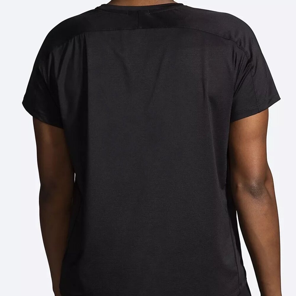 BNWT BROOKS WOMEN'S SPRINT FREE SHORT SLEEVE 2.0 T-SHIRT BLACK US SIZE XXL - Picture 3 of 14
